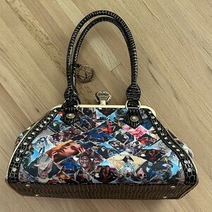 NWOT Rare Vintage Lany Alonica Purse Bag Multicolor Women's Handbag with diamond